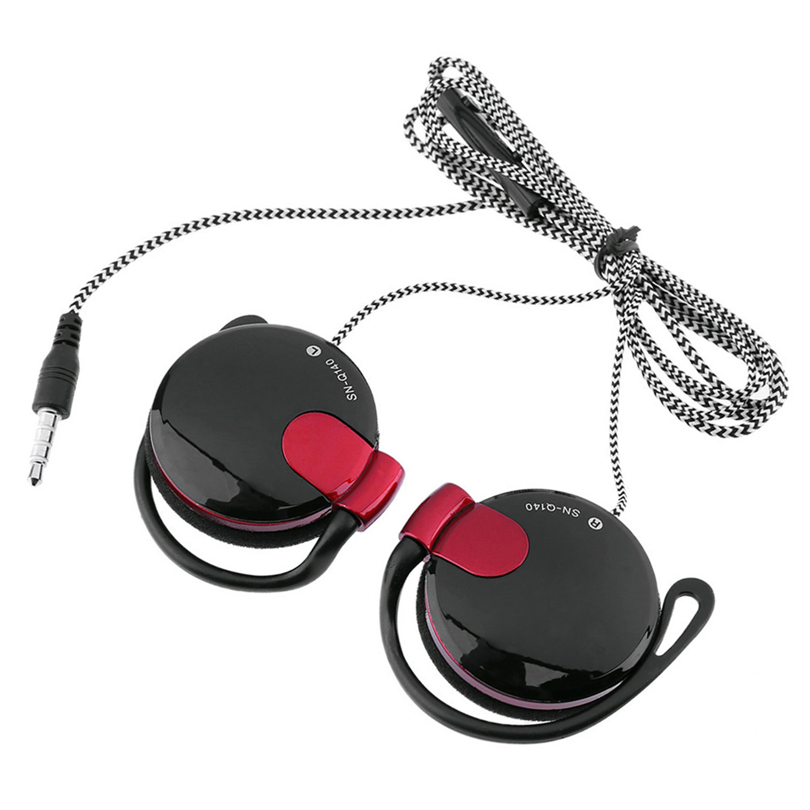 Sports Earphone Hook - 3.5mm Wired Gaming Headset On-Ear Sports