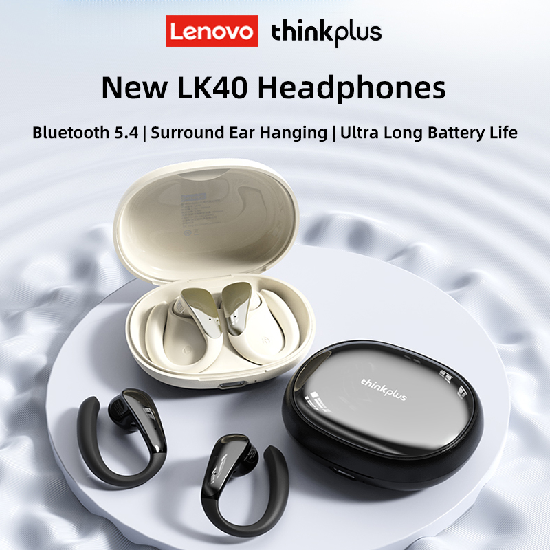 Sports Earphone Hook - Lenovo LK40 Wireless Bluetooth 5.4 Headphones