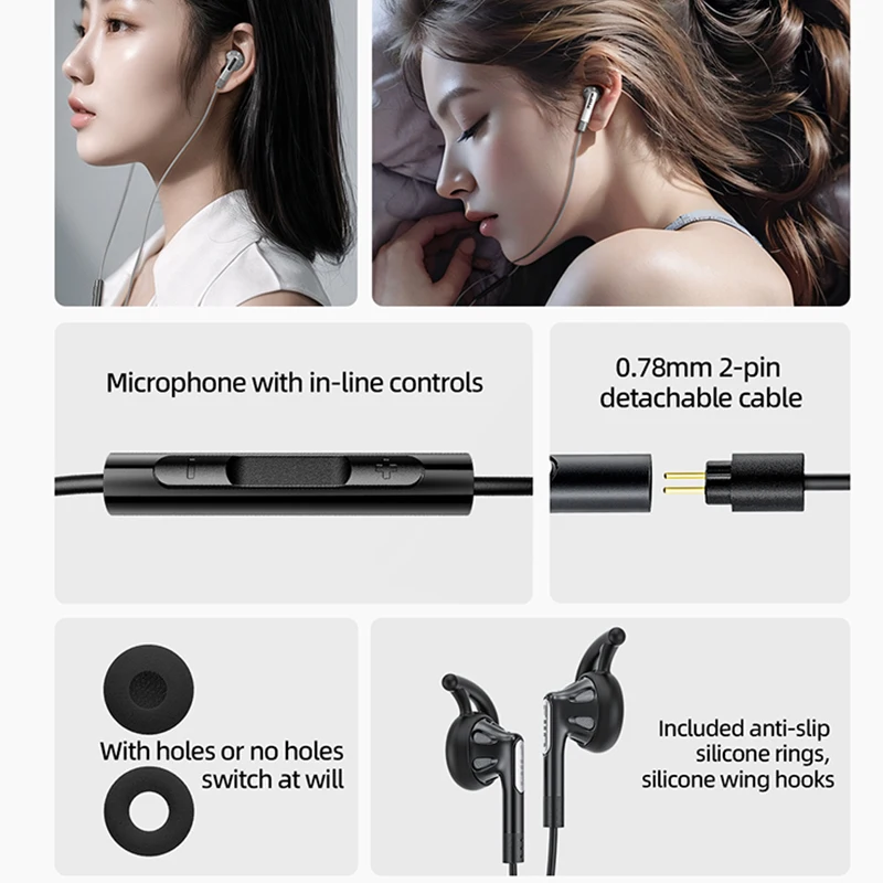 FiiO FF1 HiFi Wired Earphone,  - огляд і ціна Wired Earphone Mic