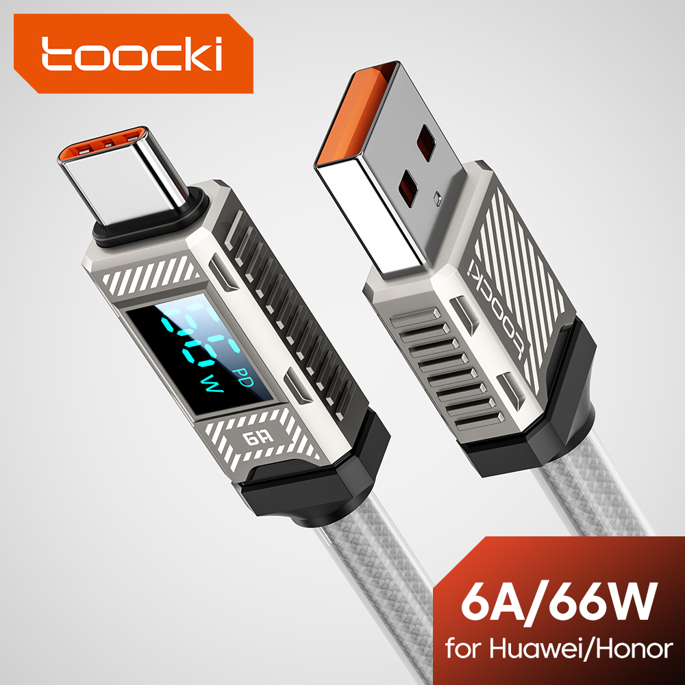 Toocki PD 66W USB C Cable 6A D - огляд і ціна Usb C Earphone