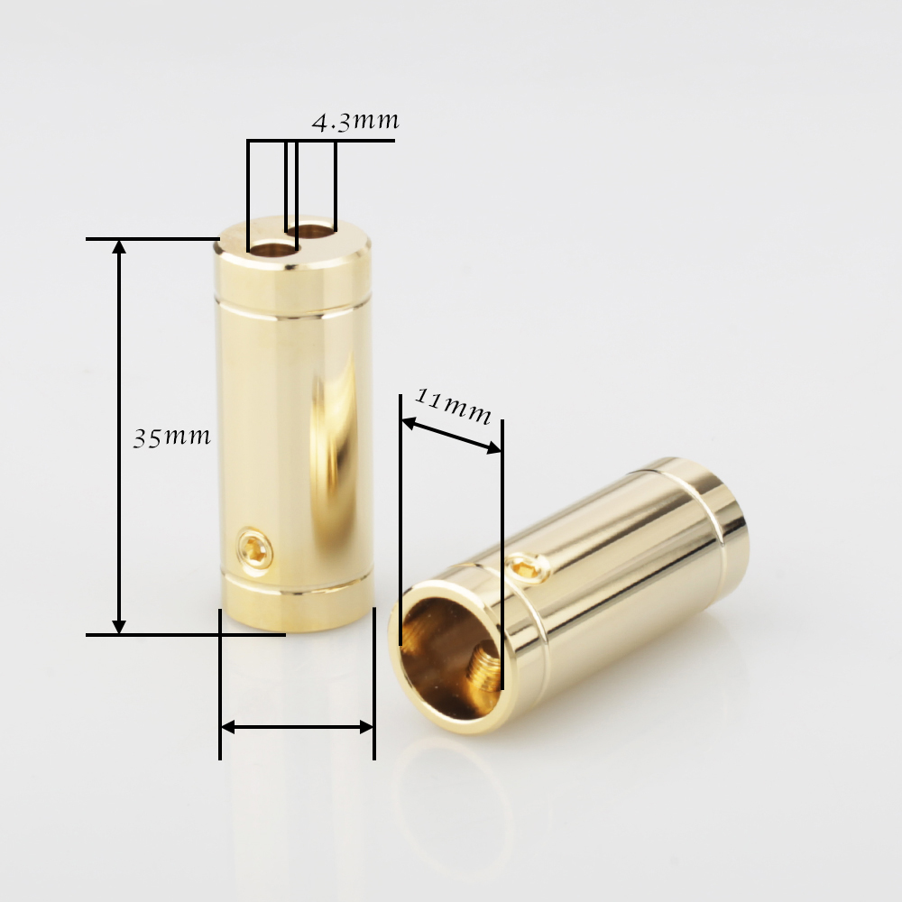 4 pcs Chrome/Gold Plated Speak - огляд і ціна Audio Splitter Y