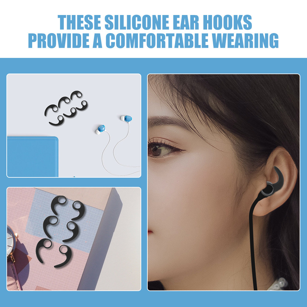 12Pcs Ear Hooks Silicone Sport - огляд і ціна Silicone Ear Tip Replacement