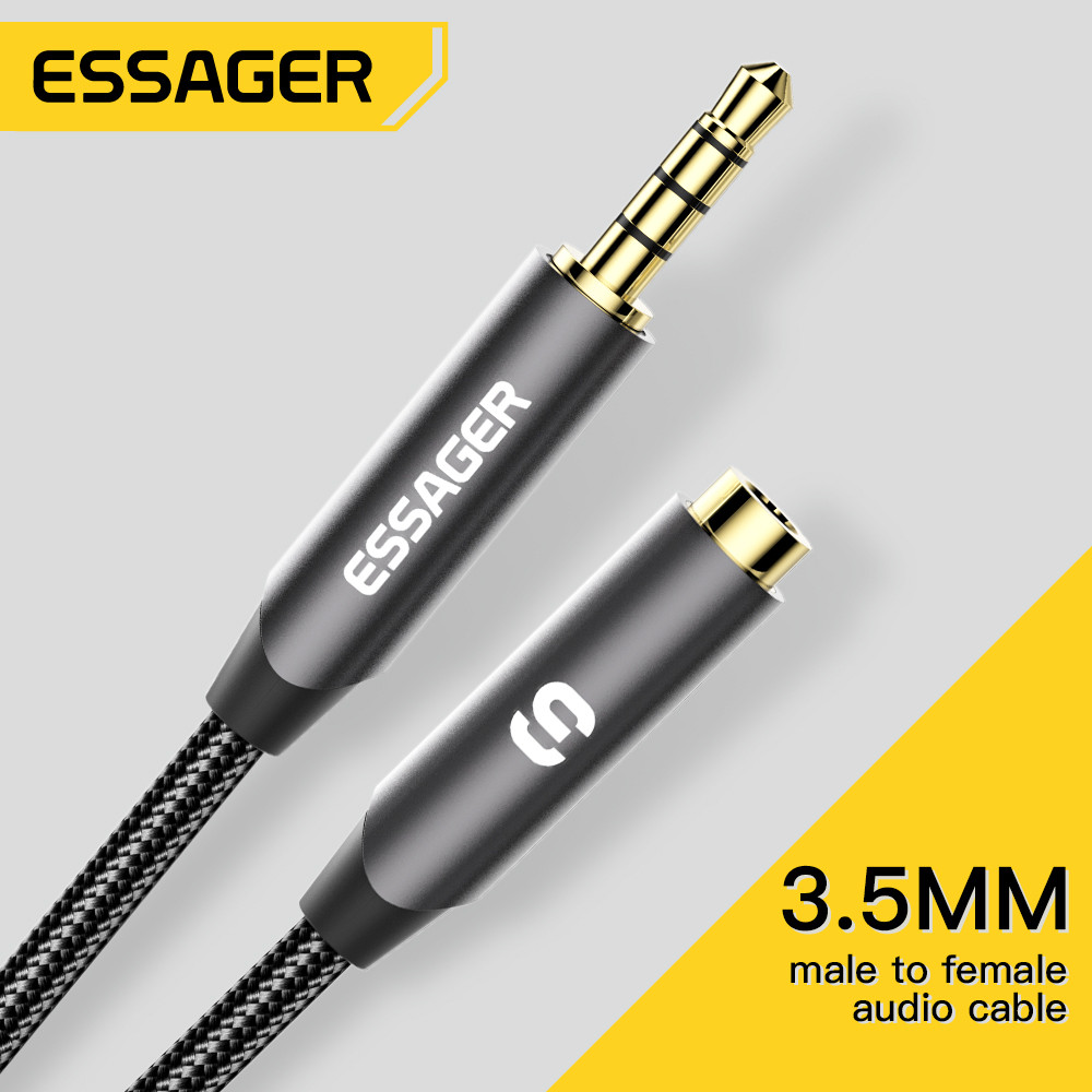 ESSAGER Headphone Extension Ca - огляд і ціна Earphone Splitter Jack