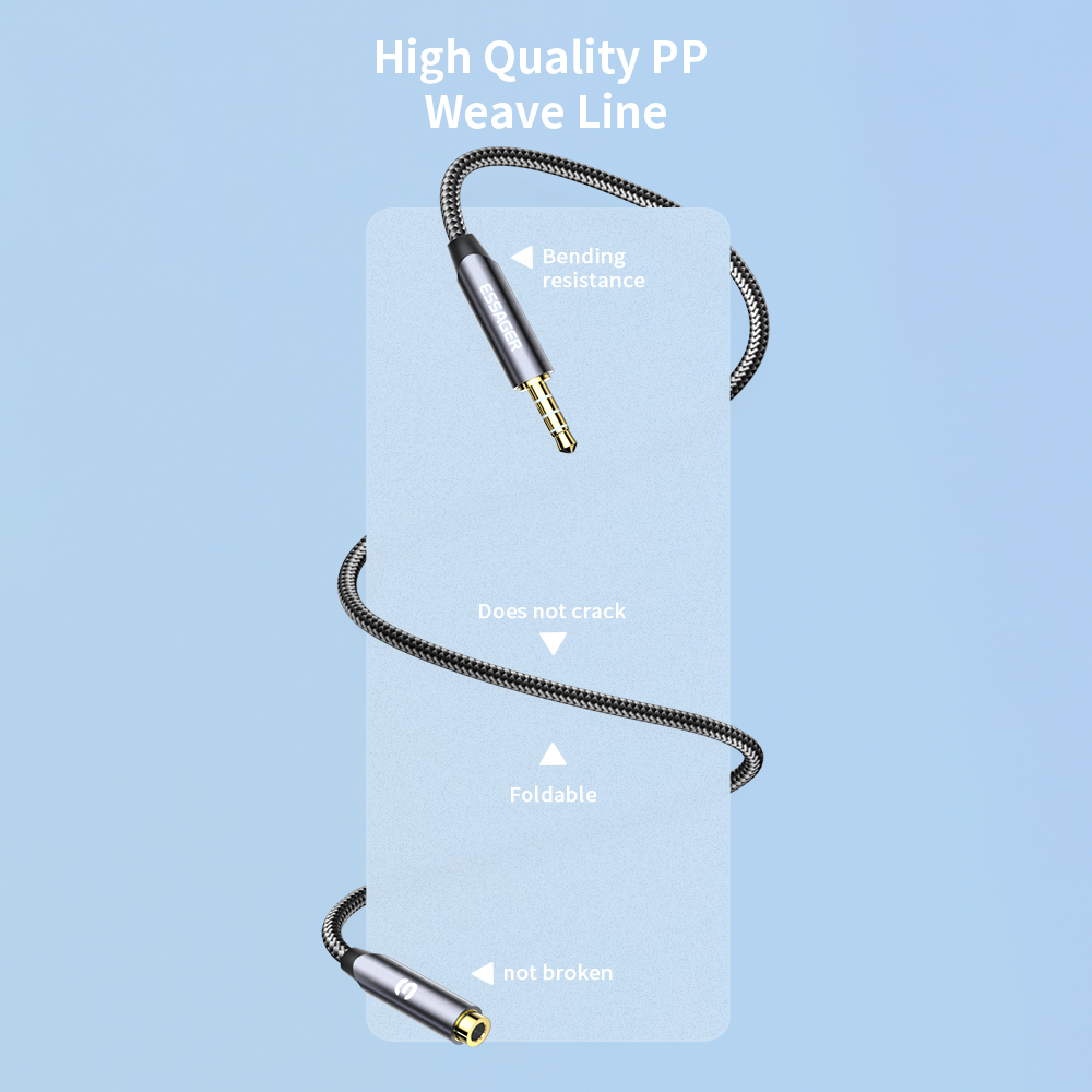 ESSAGER Headphone Extension Ca - огляд і ціна Earphone Splitter Jack