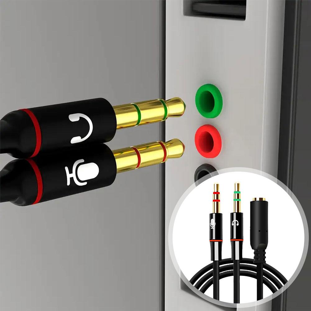 Headphone Microphone Audio Con - огляд і ціна Audio Splitter Y