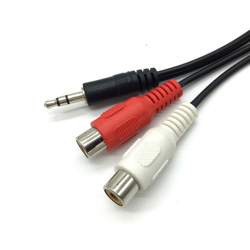 3.5 Jack Male to 2RCA 2AV Fema - огляд і ціна Earphone Splitter Jack
